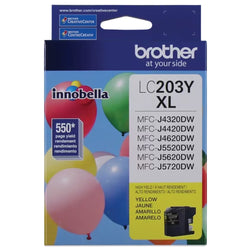 Brother LC203YXL High Yield Yellow Ink Cartridge