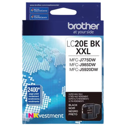 Brother LC20E Extra High Yield Black  Ink Cartridge