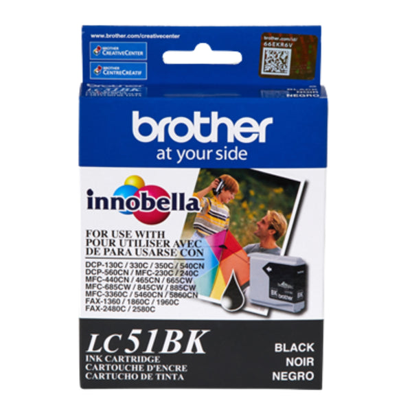 Brother LC51BK Black Ink Cartridge