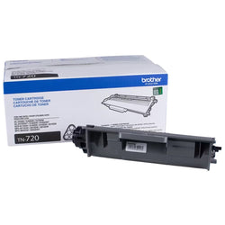 Brother TN720 Black Laser Toner Cartridge, TN-720