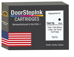DoorStepInk Brand For Brother TN770 High Yield Black Remanufactured in the USA Toner Cartridge, TN770