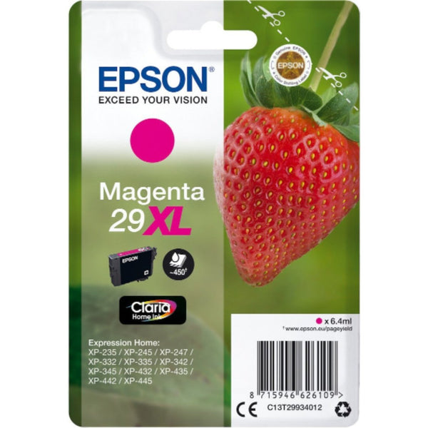 Genuine Epson 29XL Magenta Ink Cartridge, C13T299340