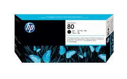 HP 80 (C4820A) Black Printhead & Printhead Cleaner