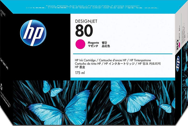 Genuine HP 80 175ml Magenta DesignJet Ink Cartridge, C4874A