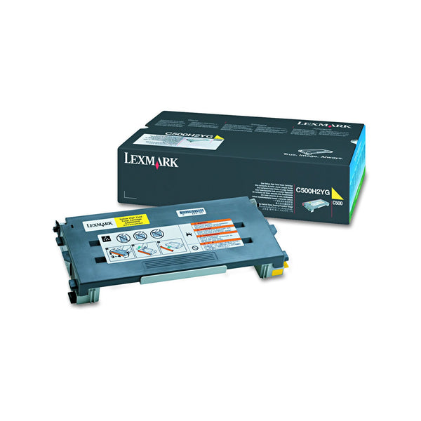 Lexmark High Yield Yellow Toner Cartridge, C500H2YG