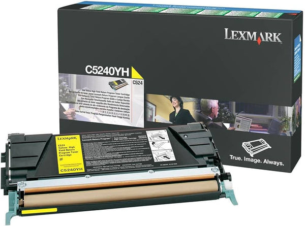 Lexmark C524, C532, C534 High Yield Yellow Toner Cartridge C5240YH