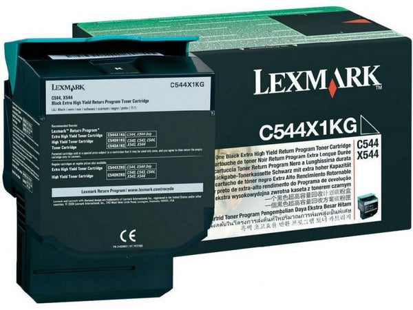 Lexmark C544X1KG Extra High Yield Black Toner Cartridge