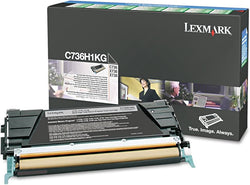 Original Lexmark C736/X736 High Yield Black Toner Cartridge, C736H1KG