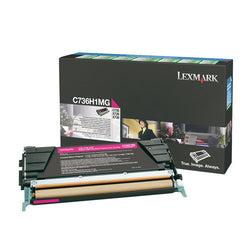 Original Lexmark C736/X736 High Yield Magenta Toner Cartridge, C736H1MG