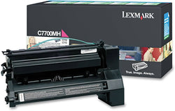 Genuine Lexmark C7700MH High Yield Magenta Toner Cartridge