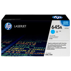 Original HP 645A Cyan LaserJet Toner Cartridge, C9731A