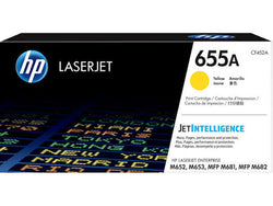Original HP 655A Standard Yield Yellow Toner Cartridge, CF452A