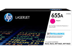Original HP 655A Standard Yield Magenta Toner Cartridge, CF453A