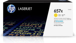 Genuine HP 657X High Yield Yellow LaserJet Toner Cartridge, CF472X