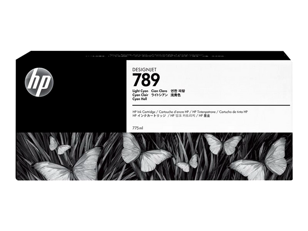 Genuine HP 789 775ml Light Cyan Latex DesignJet Ink Cartridge, CH619A