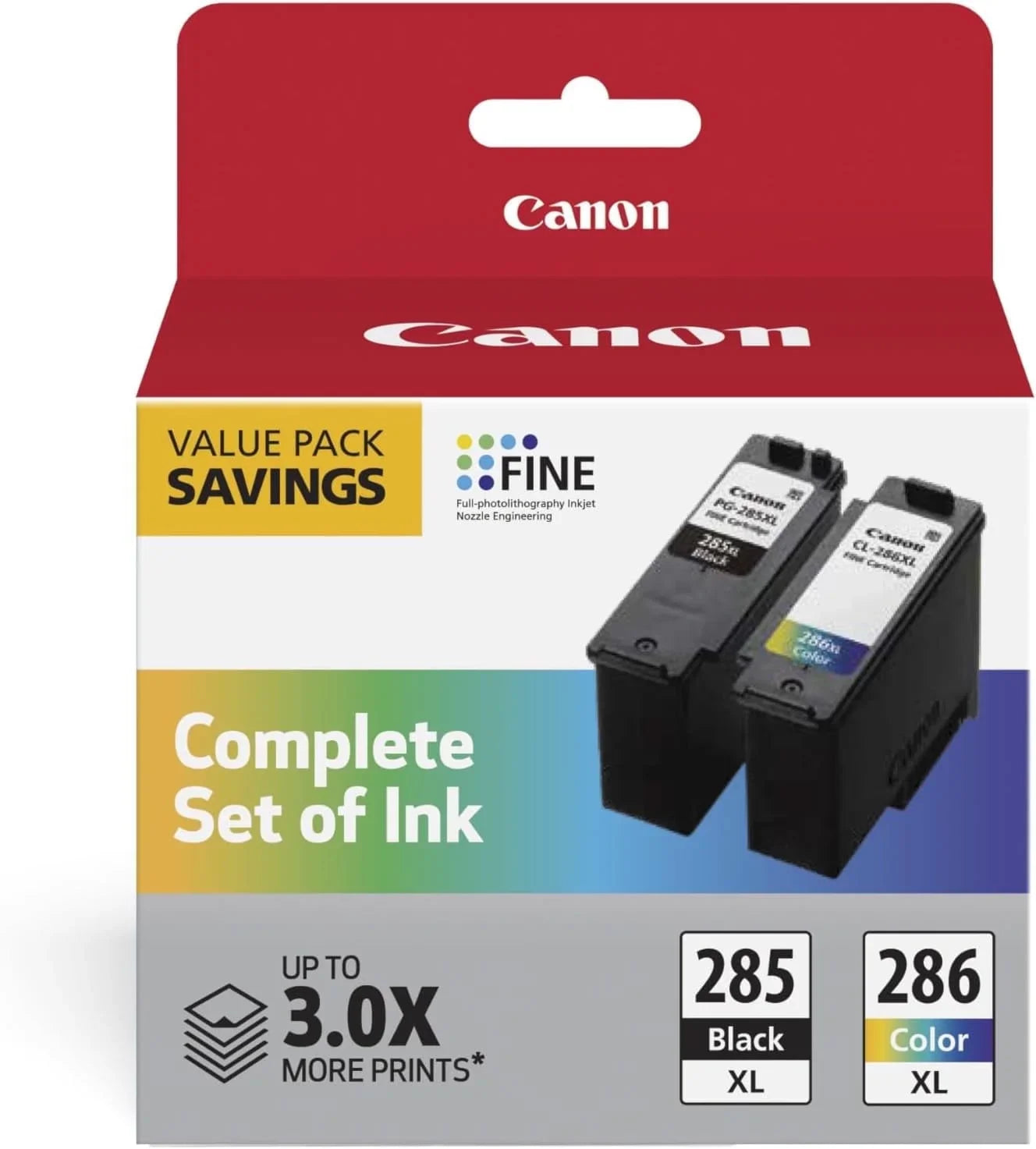Original Canon CL-286/PG-285 Standard Yield Black and Color Ink Cartri ...