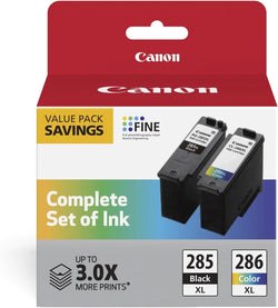 Original Canon CL-286/PG-285 Standard Yield Black and Color Ink Cartridge