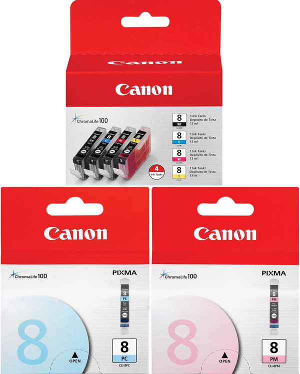 Original Canon CLI-8 Standard Yield 6 Pack Ink Tanks