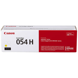 Canon 054H High-Yield Yellow LaserJet Toner Cartridge, 3025C001