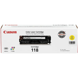 Original Canon 118 High Yield Yellow Toner Cartridge, 2659B001AA