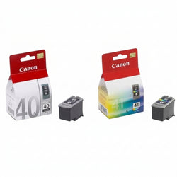 Canon PG-40 Black and Cl-41 Color Ink Cartridge, 0615B009