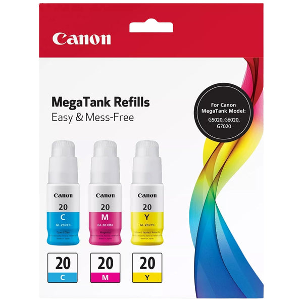 Canon GI-20 High-Yield Color Ink Bottle, 3394C003