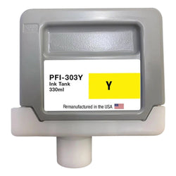 Canon PFI-303Y Standard-Yield Yellow Ink Cartridge, 2961B001AA
