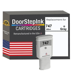 DoorStepInk Brand for HP 747 300mL Gray Remanufactured in the USA Ink Cartridge