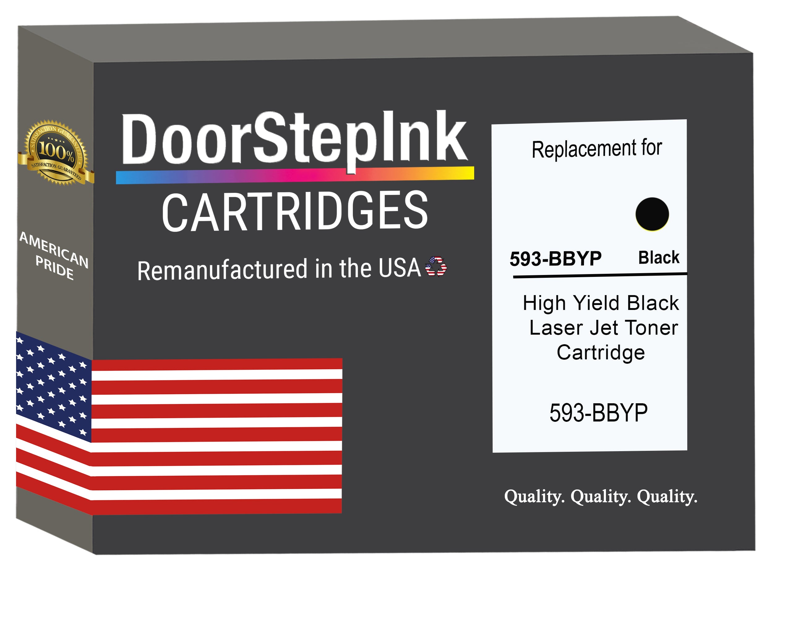 DoorStepInk Brand For Dell 593-BBYP High Yield Black Remanufactured in