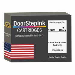 DoorStepInk Brand For Canon 128M High Yield Black Remanufactured in the USA Toner Cartridge, 3500B001AAM