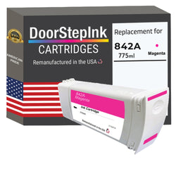 DoorStepInk Brand for HP 842A Magenta Remanufactured in the USA Ink Cartridge-C1Q47A