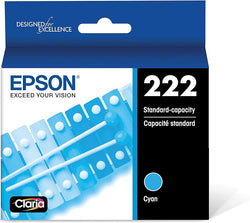 Epson 222 Cyan Ink Cartridges, T222220-S