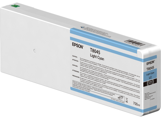 Epson (804) 700ml UltraChrome HD Light Cyan Ink Cartridge, T804500
