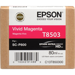 Epson T850 UltraChrome HD Vivid Magenta Ink Cartridge, T850300