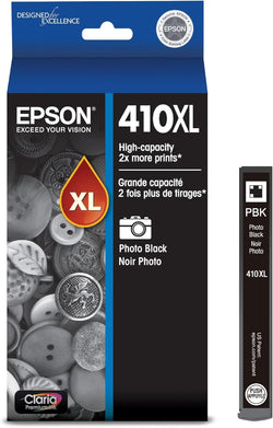 Epson 410XL Claria Premium High-Yield Photo Black Ink Cartridge, T410XL120-S