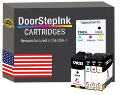 DoorStepInk Brand for Epson T202XL High Yield Remanufactured in USA Ink Cartridge,4-Pack