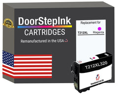 DoorStepInk Brand for Epson T212XL High Yield  Magenta Remanufactured  in USA Ink Cartridge, T212XL320-S