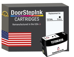DoorStepInk Brand for Epson T273XL High Yield Black Remanufactured in USA Ink Cartridge,T273XL020