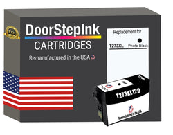 DoorStepInk Brand for Epson T273XL High Yield Photo Black Remanufactured in USA Ink Cartridge,T273XL120