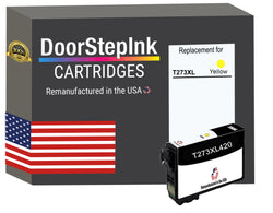 DoorStepInk Brand for Epson T273XL High Yield Yellow Remanufactured in USA Ink Cartridge,T273XL420