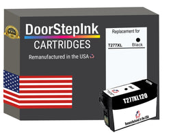 DoorStepInk Brand for Epson T277XL High Yield Black Remanufactured in USA Ink Cartridge,T277XL120