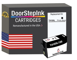 DoorStepInk Brand for Epson T410XL High Yield Photo Black Remanufactured in USA Ink Cartridge,T410XL120