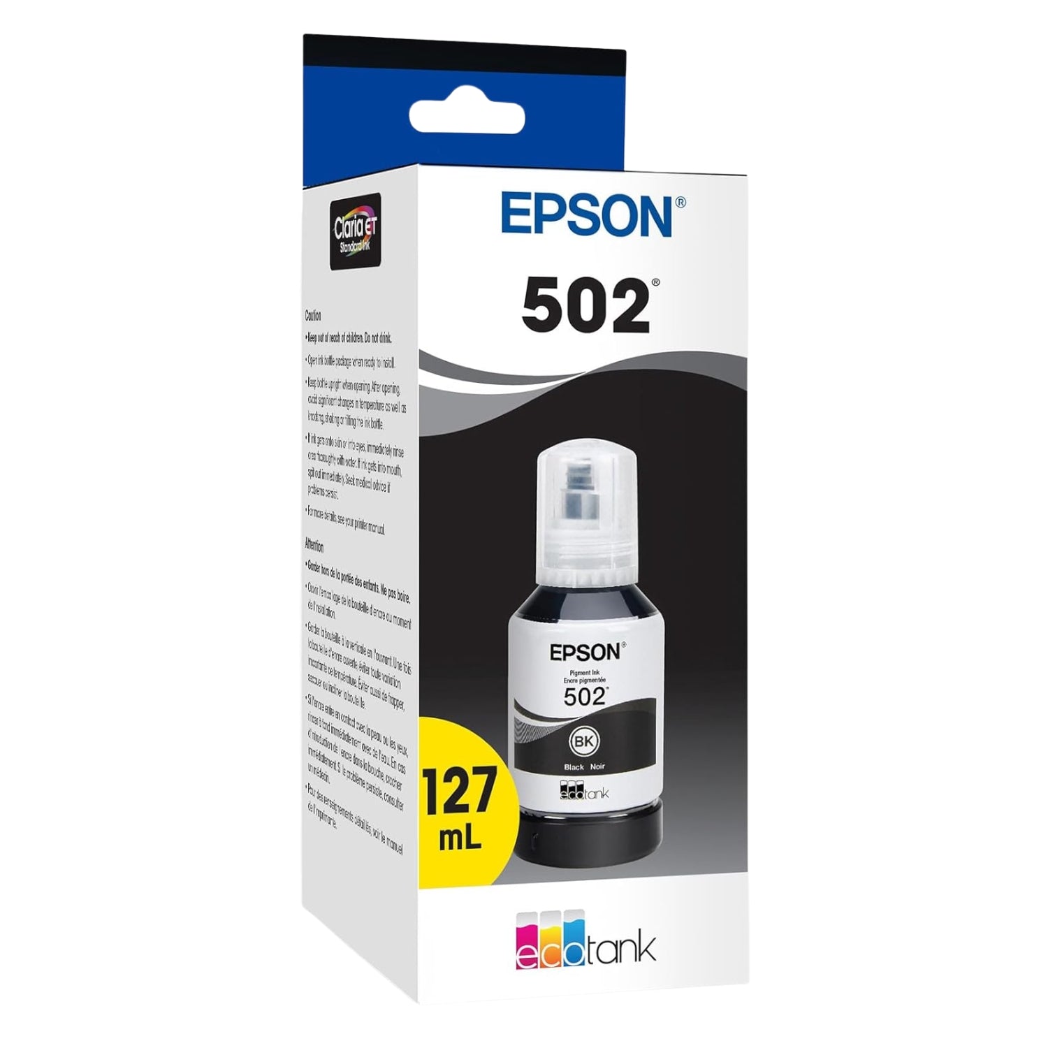 Epson T502 Black Standard Yield Ink Bottle (T502120-S) | DoorStepInk