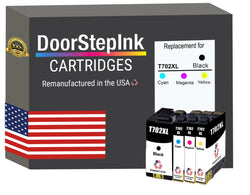 DoorStepInk Brand for Epson T702XL High Yield Remanufactured in USA Ink Cartridge,4-Pack