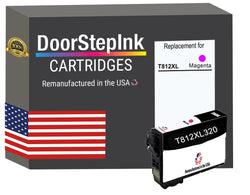 DoorStepInk Brand for Epson T812XL High Yield Magenta Remanufactured in USA Ink Cartridge,T812XL320