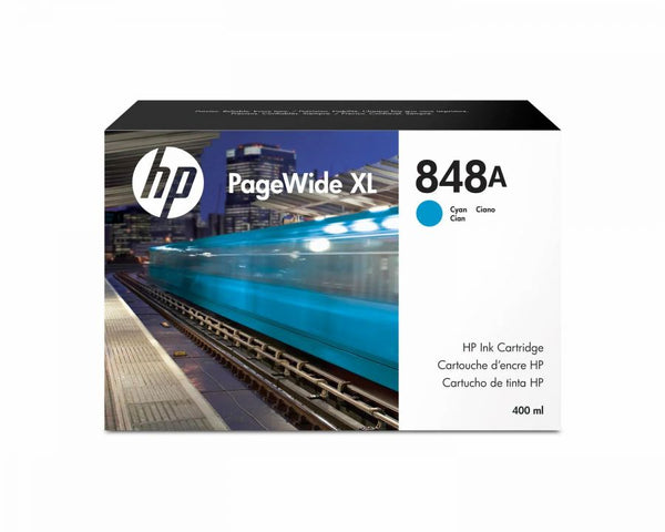 HP 848A 400-ml (F9J83A) Cyan PageWide XL Ink Cartridge