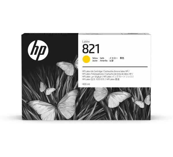 Genuine HP 821 400ml High-Yield Yellow Latex Ink Cartridge, G0Y88A