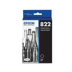 Epson 822 Standard Yield Black Single Ink Cartridge.