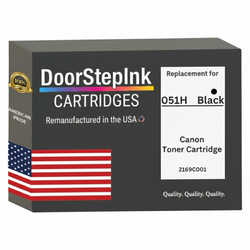 DoorStepInk Brand For Canon 051H High Yield Black Remanufactured in the USA Toner Cartridge, 2169C001