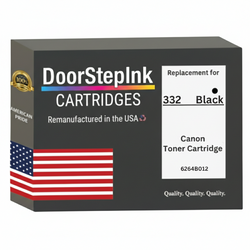 DoorStepInk Remanufactured in the USA For Canon 332 High Yield Black LaserJet Toner Cartridge, 6264B012